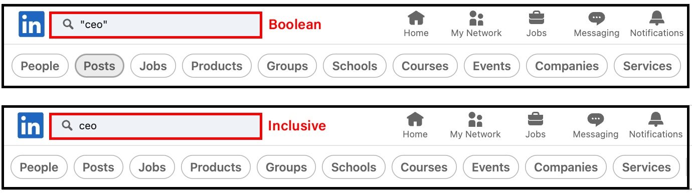 Boolean and Inclusive Searches 