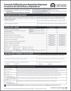 CCSB Change Request Form for Employers (Q1-Q2) - Spanish