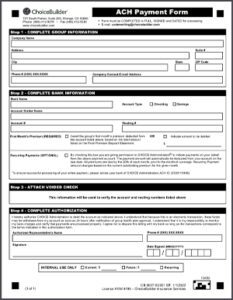 ChoiceBuilder ACH Payment Form